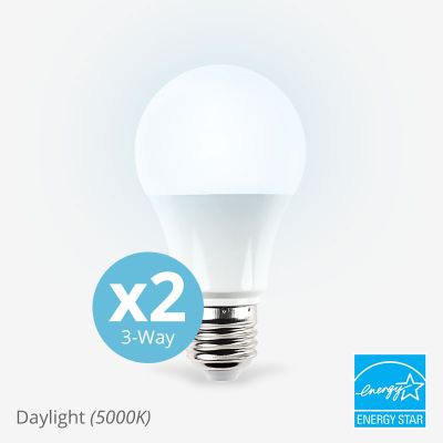 40/60/100w equivalent A21 3-Way Daylight Light Bulb 